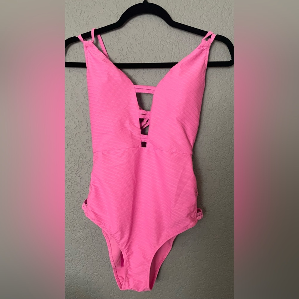 NWT Jessica Simpson Pink One Piece Swimsuit Size S